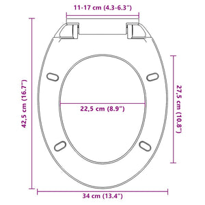 Κάλυμμα Λεκάνης με Soft Close &amp; Quick Release Οβάλ Ανοιχτό Γκρι - PAKOBAZAAR