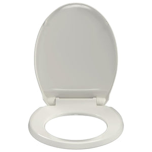 Κάλυμμα Λεκάνης με Soft Close &amp; Quick Release Οβάλ Ανοιχτό Γκρι - PAKOBAZAAR