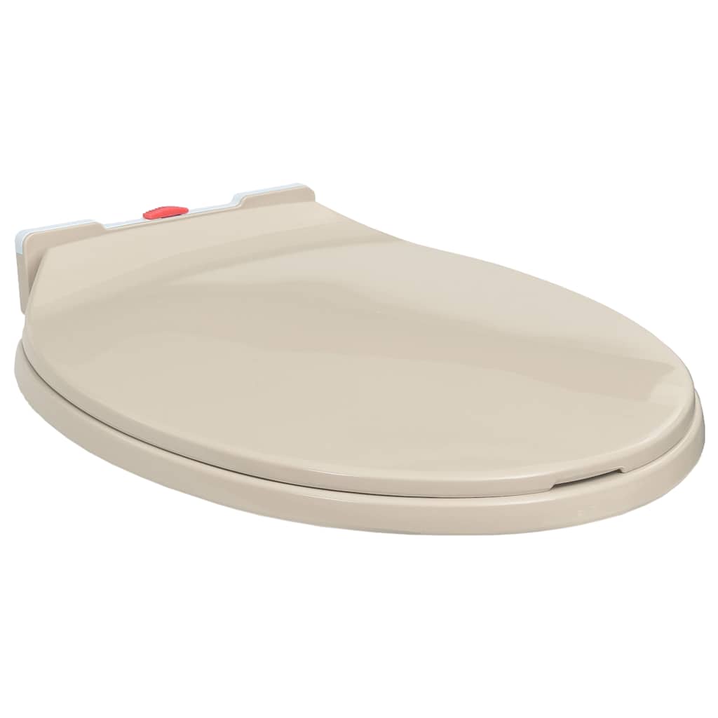 Κάλυμμα Λεκάνης με Soft Close &amp; Quick Release Οβάλ Βερικοκί