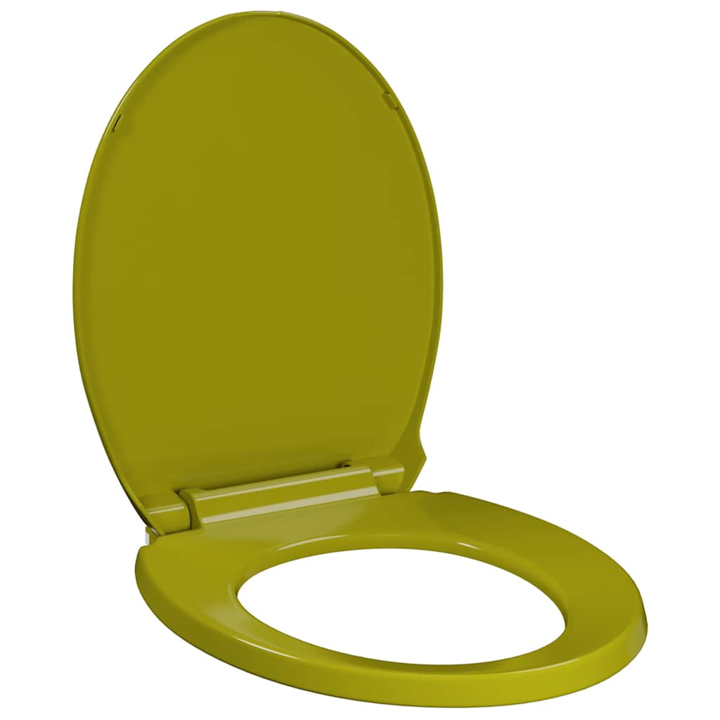 Κάλυμμα Λεκάνης με Soft Close &amp; Quick Release Οβάλ Πράσινο