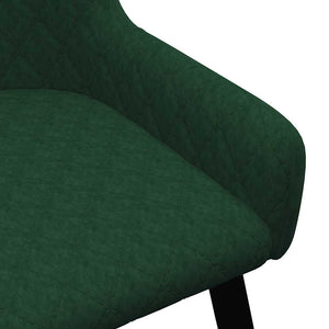 Καρέκλες Τραπεζαρίας 4 τεμ. Πράσινες Βελούδινες