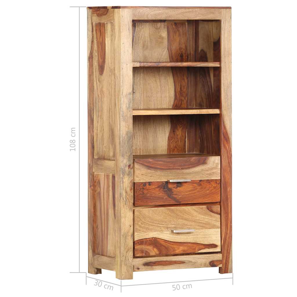 Βιτρίνα 50 x 30 x 108 εκ. από Μασίφ Ξύλο Ακακίας - Pakobazaar