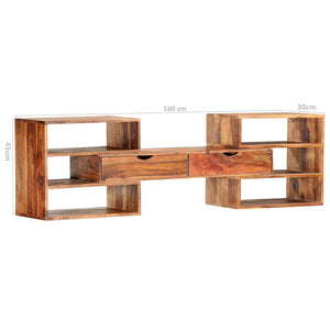 Έπιπλο Τηλεόρασης 160x30x45 εκ. από Μασίφ Ξύλο