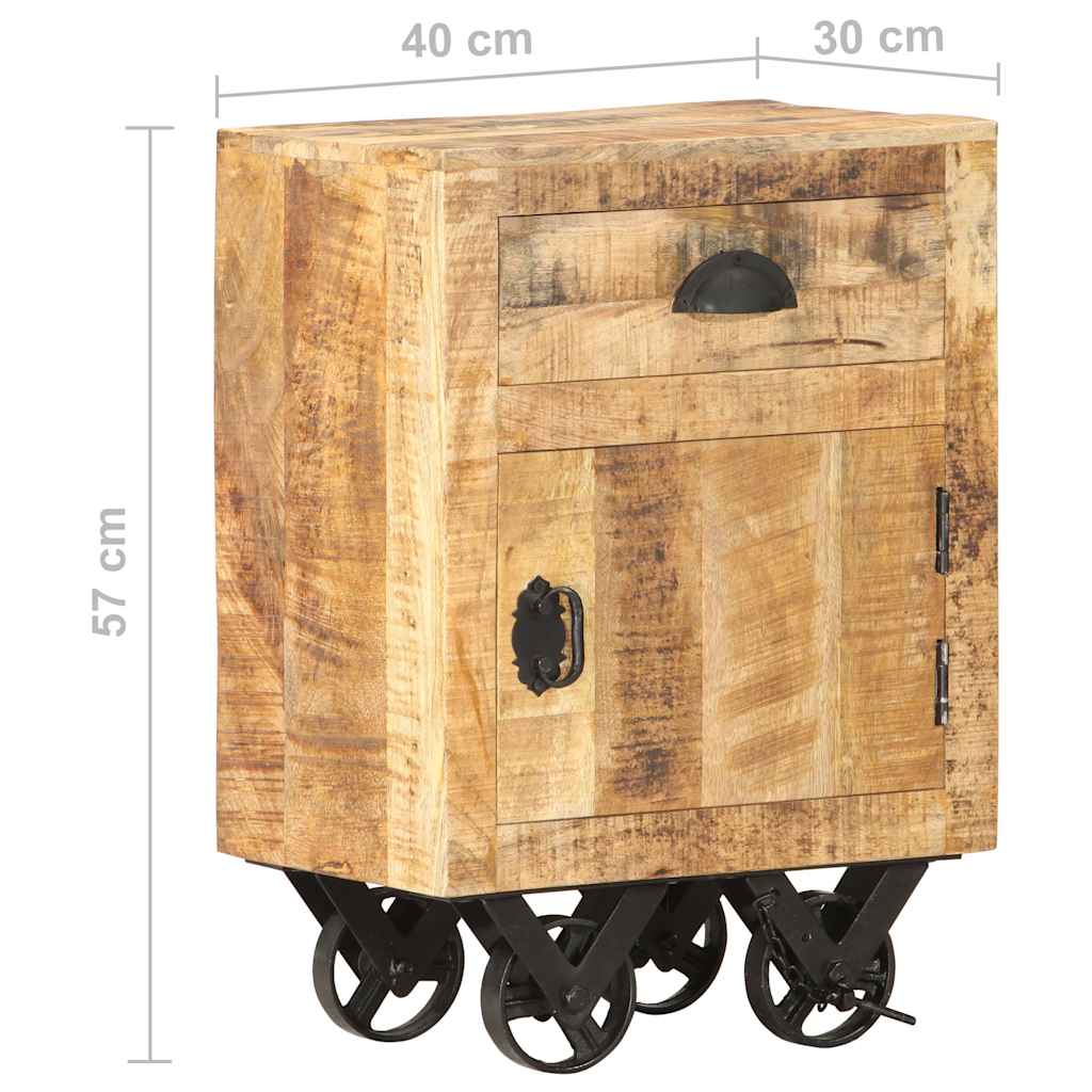 Κομοδίνο 40 x 30 x 57 εκ από Μασίφ Ξύλο Μάνγκο