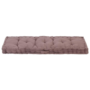 Μαξιλάρα Δαπέδου / Παλέτας Taupe 120 x 40 x 7 εκ. Βαμβακερή