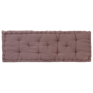Μαξιλάρα Δαπέδου / Παλέτας Taupe 120 x 40 x 7 εκ. Βαμβακερή