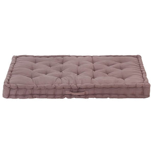 Μαξιλάρα Δαπέδου / Παλέτας Taupe 120 x 80 x 10 εκ. Βαμβακερή
