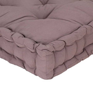 Μαξιλάρα Δαπέδου / Παλέτας Taupe 120 x 80 x 10 εκ. Βαμβακερή