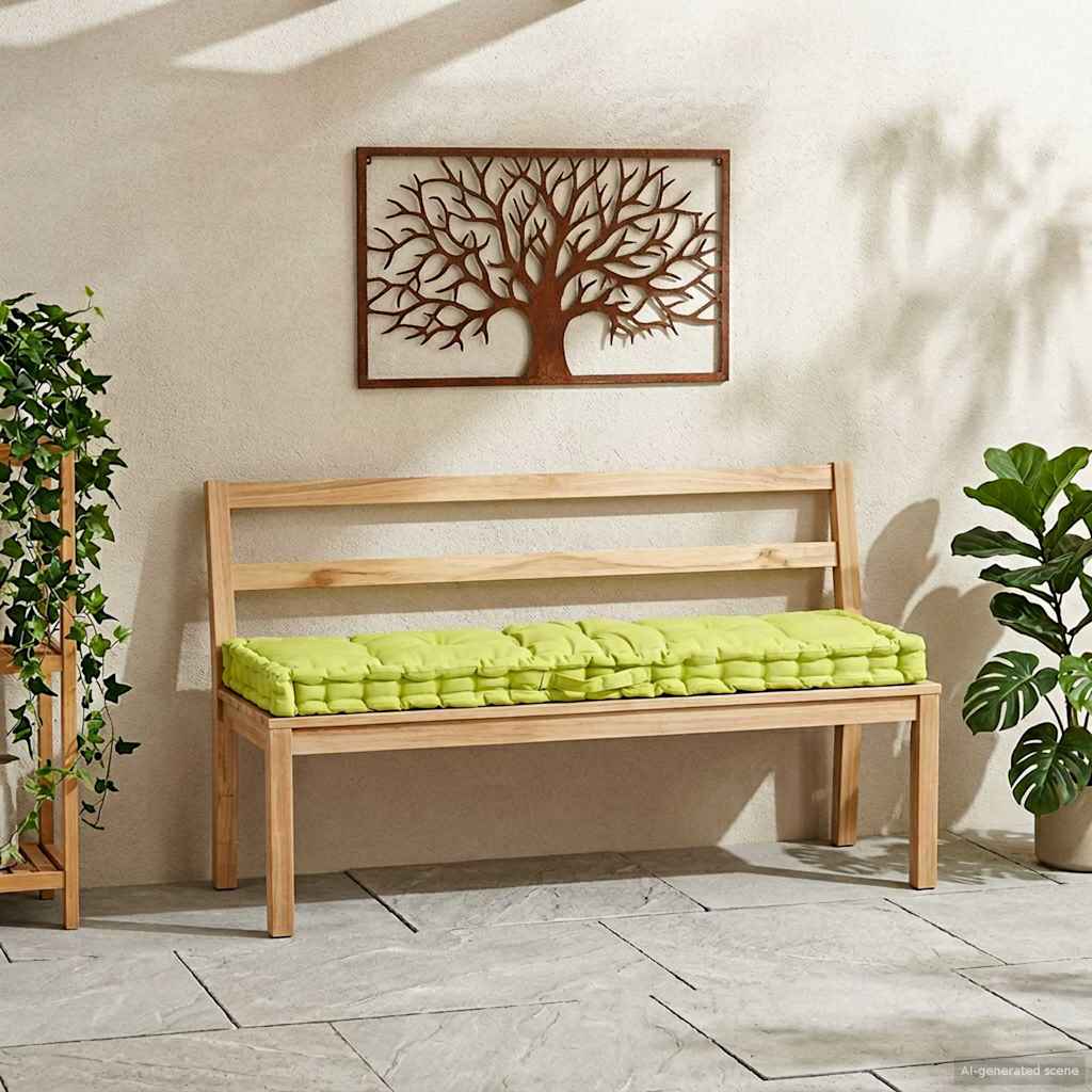 Μαξιλάρα Δαπέδου / Παλέτας Πράσινη 120 x 40 x 7 εκ. Βαμβακερή