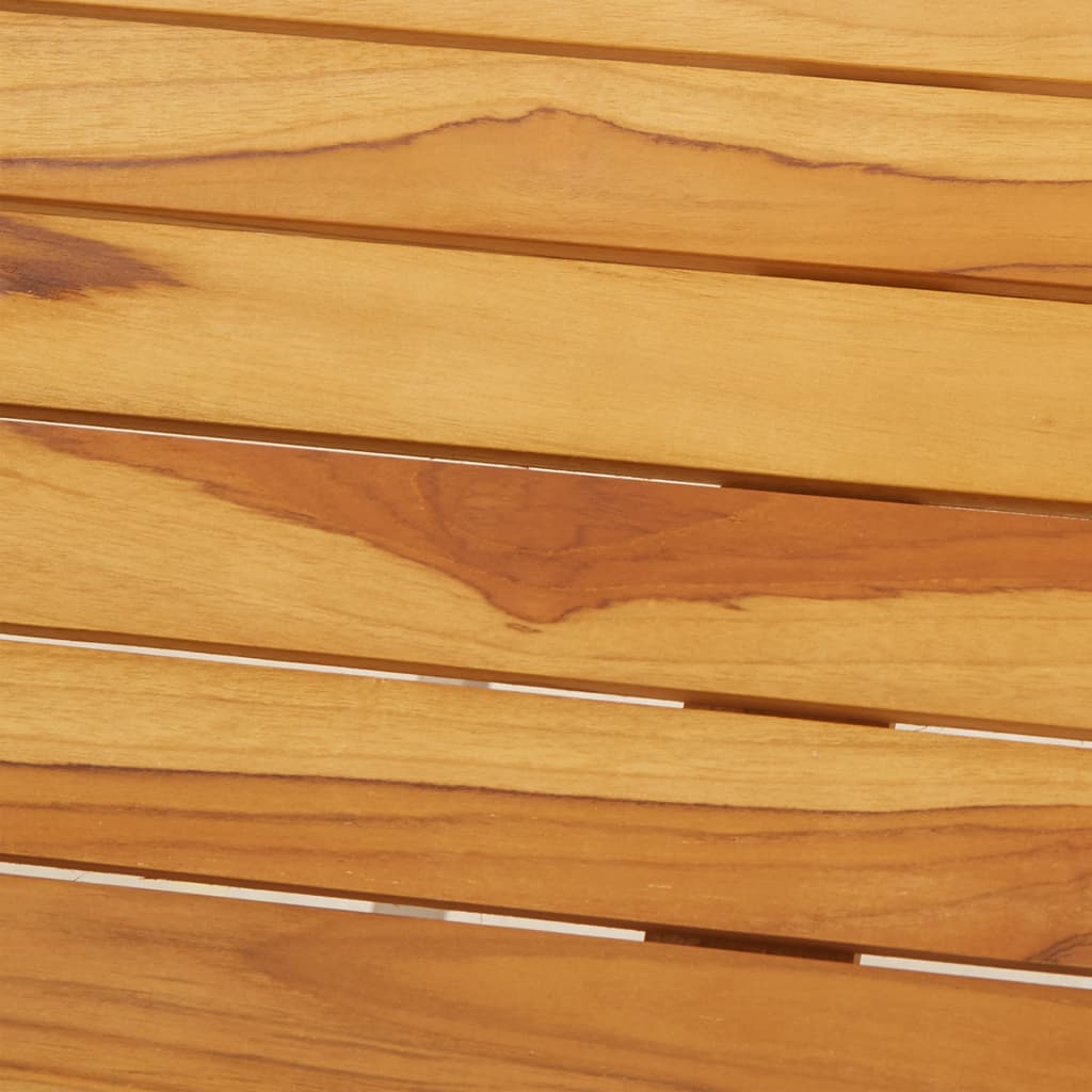 Τραπέζι Μπαρ 120x60x105 εκ. Μασίφ Ξύλο Teak / Ανοξείδωτο Ατσάλι