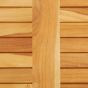 Τραπέζι Μπαρ 120x60x105 εκ. Μασίφ Ξύλο Teak / Ανοξείδωτο Ατσάλι