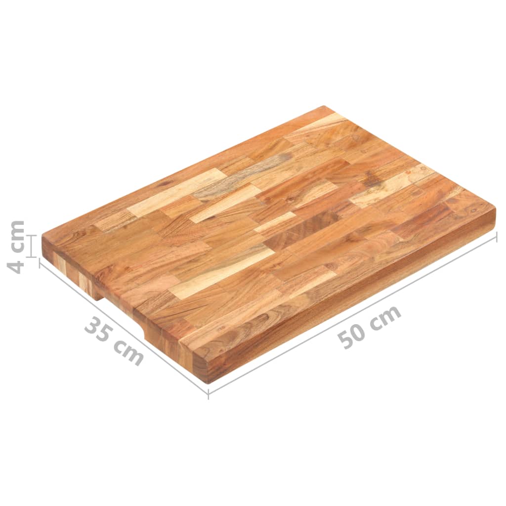 Επιφάνεια Κοπής 50 x 35 x 4 εκ. από Μασίφ Ξύλο Ακακίας - PAKOBAZAAR