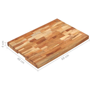 Επιφάνεια Κοπής 60 x 40 x 4 εκ. από Μασίφ Ξύλο Ακακίας - PAKOBAZAAR