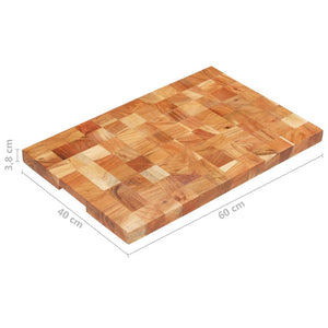 Επιφάνεια Κοπής 60 x 40 x 3,8 εκ. από Μασίφ Ξύλο Ακακίας - PAKOBAZAAR