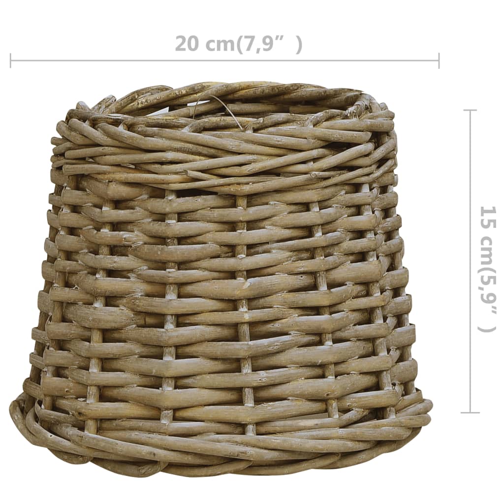 Καπέλο Φωτιστικού Καφέ 20 x 15 εκ. από Wicker