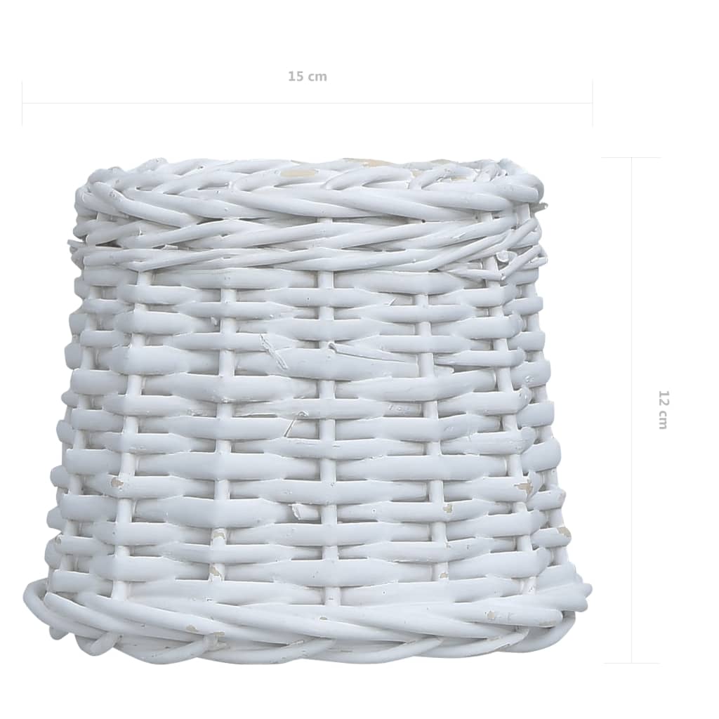 Καπέλο Φωτιστικού Λευκό 15 x 12 εκ. από Wicker