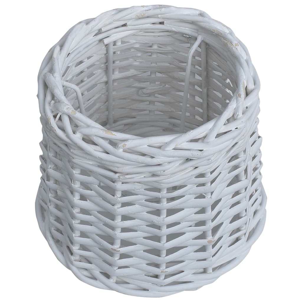 Καπέλο Φωτιστικού Λευκό 25 x 17 εκ. από Wicker - PAKOBAZAAR