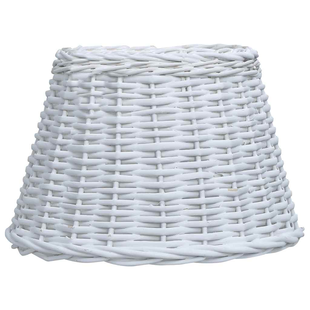 Καπέλο Φωτιστικού Λευκό 45 x 28 εκ. από Wicker - Pakobazaar