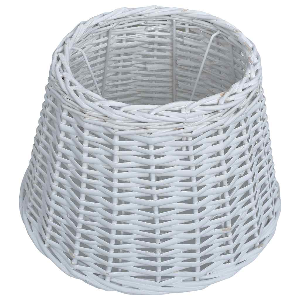 Καπέλο Φωτιστικού Λευκό 45 x 28 εκ. από Wicker - Pakobazaar