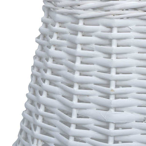 Καπέλο Φωτιστικού Λευκό 45 x 28 εκ. από Wicker - Pakobazaar