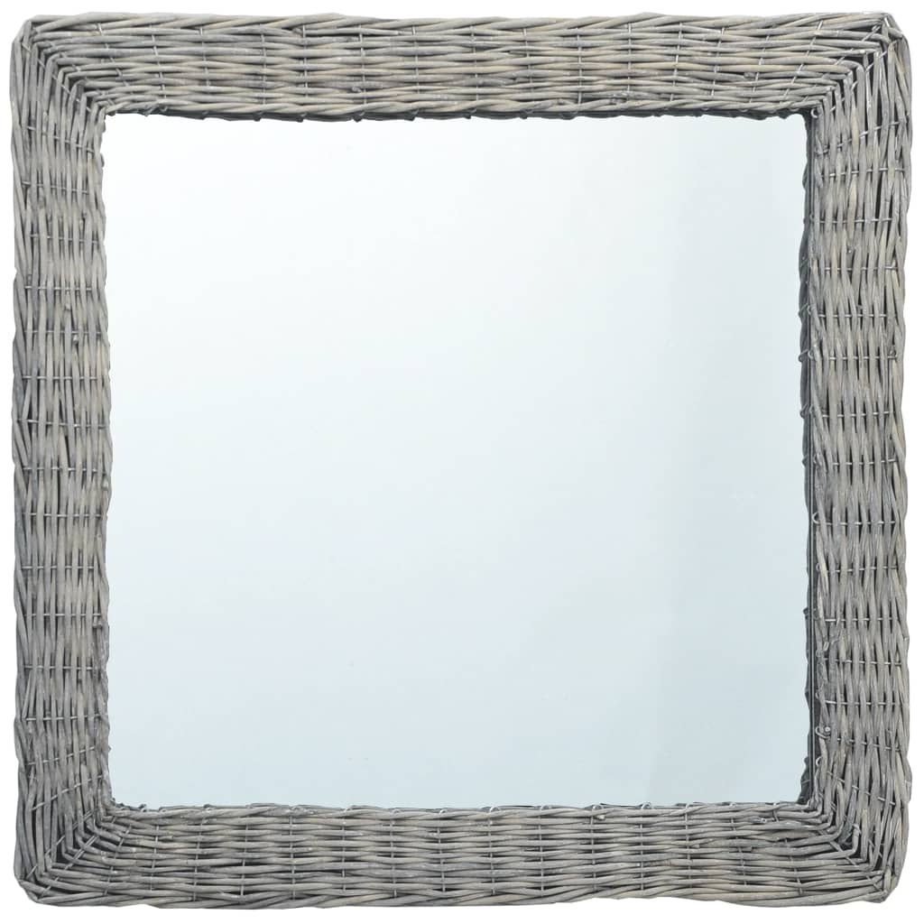 Καθρέφτης 60 x 60 εκ. από Wicker - Pakobazaar