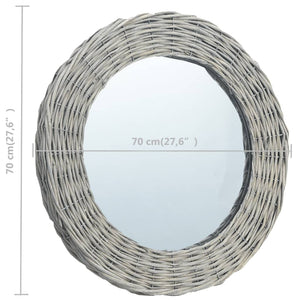 Καθρέφτης 70 εκ. από Wicker - PAKOBAZAAR