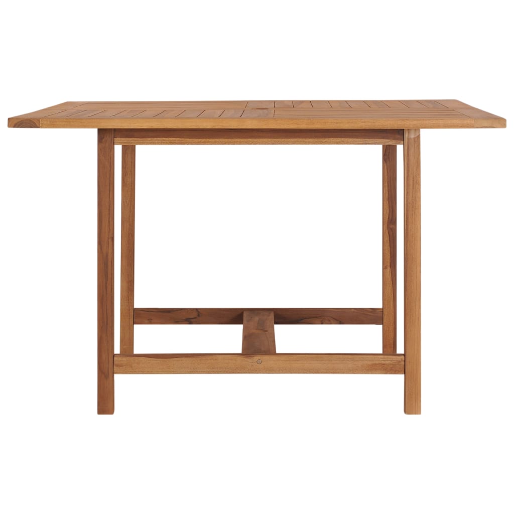 Τραπέζι Κήπου 120 x120 x 75 εκ. από Μασίφ Ξύλο Teak