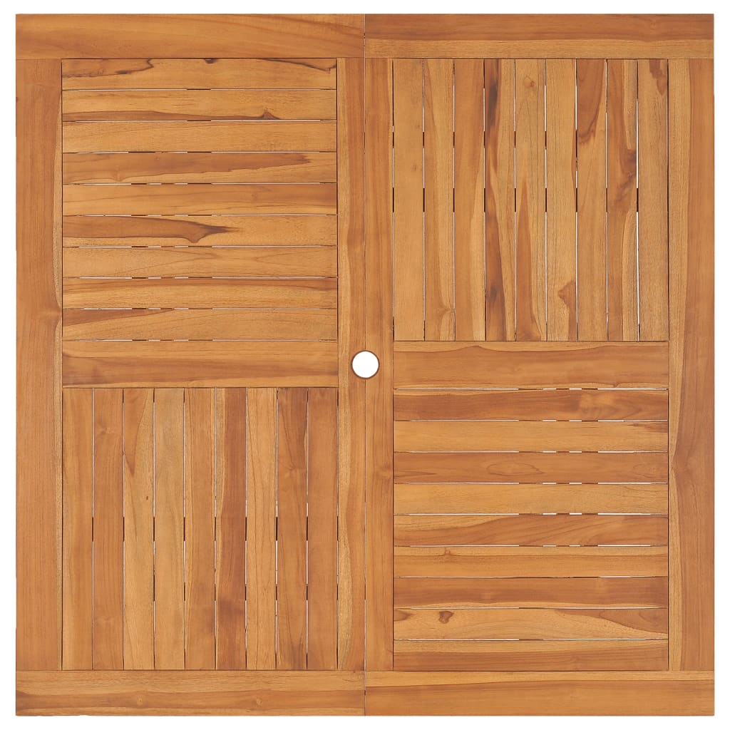 Τραπέζι Κήπου 120 x120 x 75 εκ. από Μασίφ Ξύλο Teak