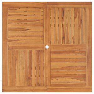 Τραπέζι Κήπου 120 x120 x 75 εκ. από Μασίφ Ξύλο Teak