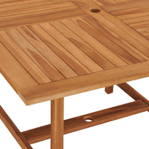 Τραπέζι Κήπου 120 x120 x 75 εκ. από Μασίφ Ξύλο Teak