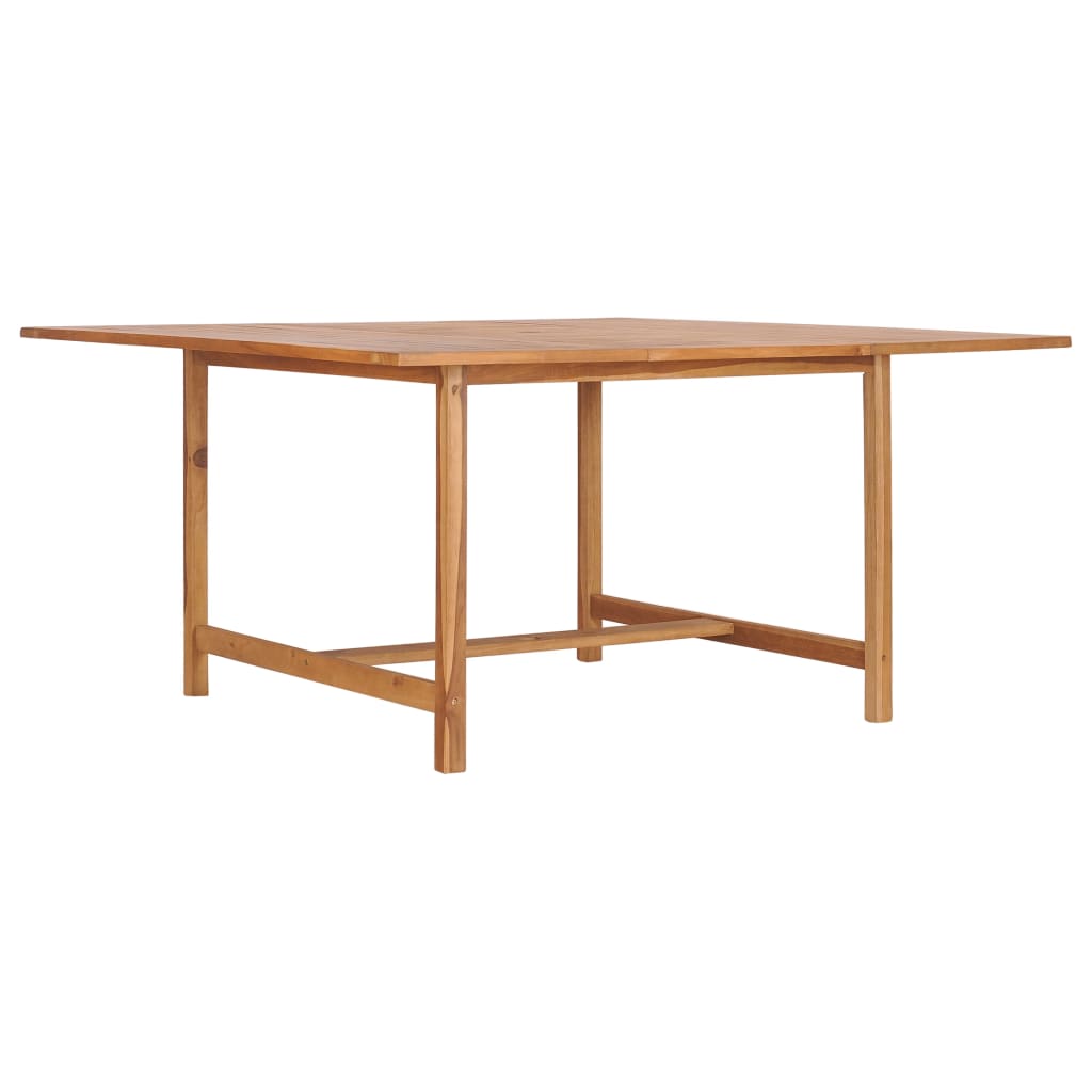 Τραπέζι Κήπου 150 x 150 x 76 εκ. από Μασίφ Ξύλο Teak - Pakobazaar