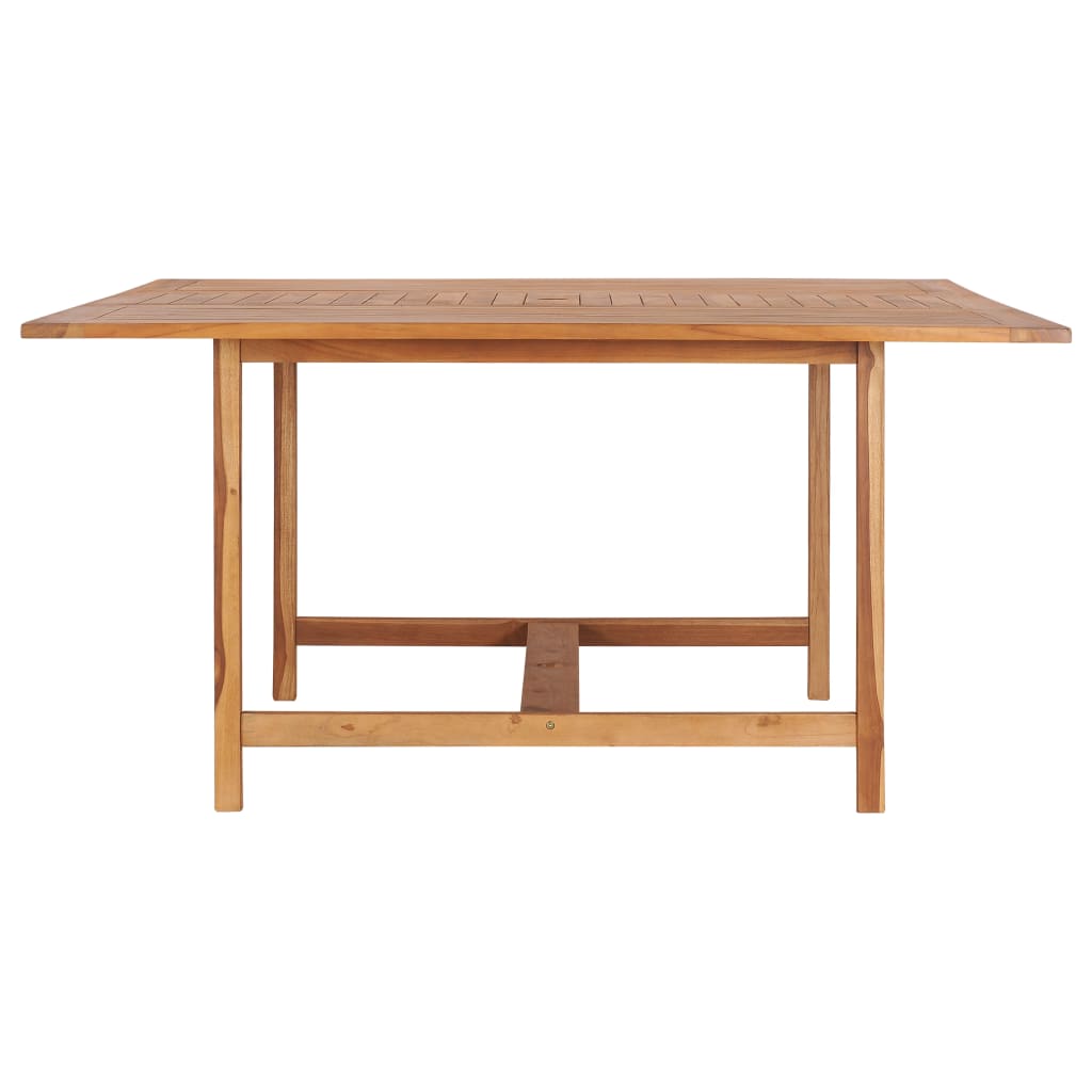 Τραπέζι Κήπου 150 x 150 x 76 εκ. από Μασίφ Ξύλο Teak - Pakobazaar