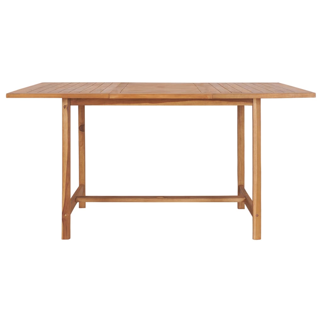 Τραπέζι Κήπου 150 x 150 x 76 εκ. από Μασίφ Ξύλο Teak - Pakobazaar