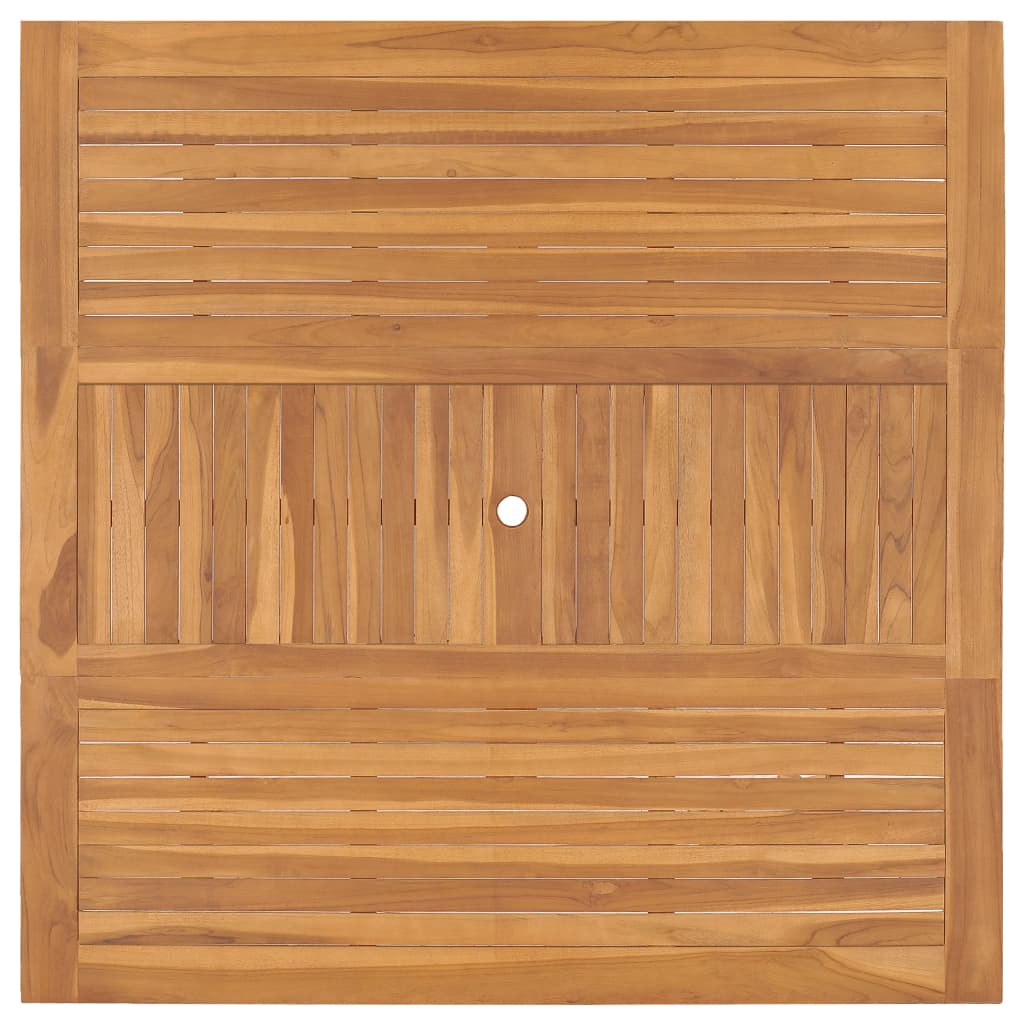 Τραπέζι Κήπου 150 x 150 x 76 εκ. από Μασίφ Ξύλο Teak - Pakobazaar