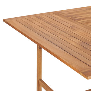 Τραπέζι Κήπου 150 x 150 x 76 εκ. από Μασίφ Ξύλο Teak - Pakobazaar