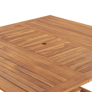 Τραπέζι Κήπου 150 x 150 x 76 εκ. από Μασίφ Ξύλο Teak - Pakobazaar