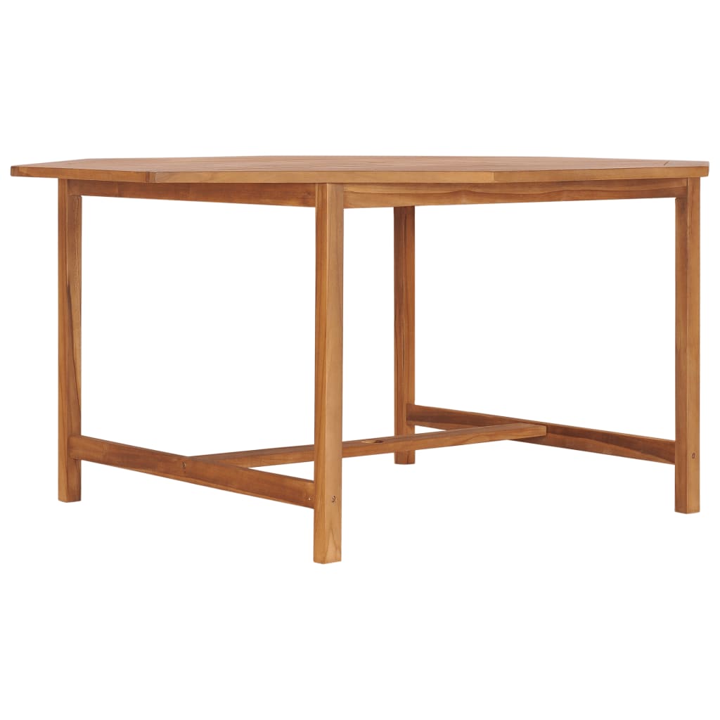 Τραπέζι Κήπου 150 x 150 x 75 εκ. από Μασίφ Ξύλο Teak - Pakobazaar