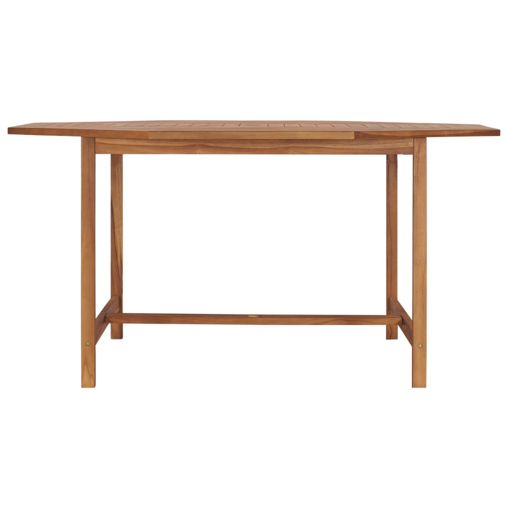 Τραπέζι Κήπου 150 x 150 x 75 εκ. από Μασίφ Ξύλο Teak - Pakobazaar