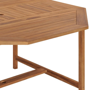Τραπέζι Κήπου 150 x 150 x 75 εκ. από Μασίφ Ξύλο Teak - Pakobazaar