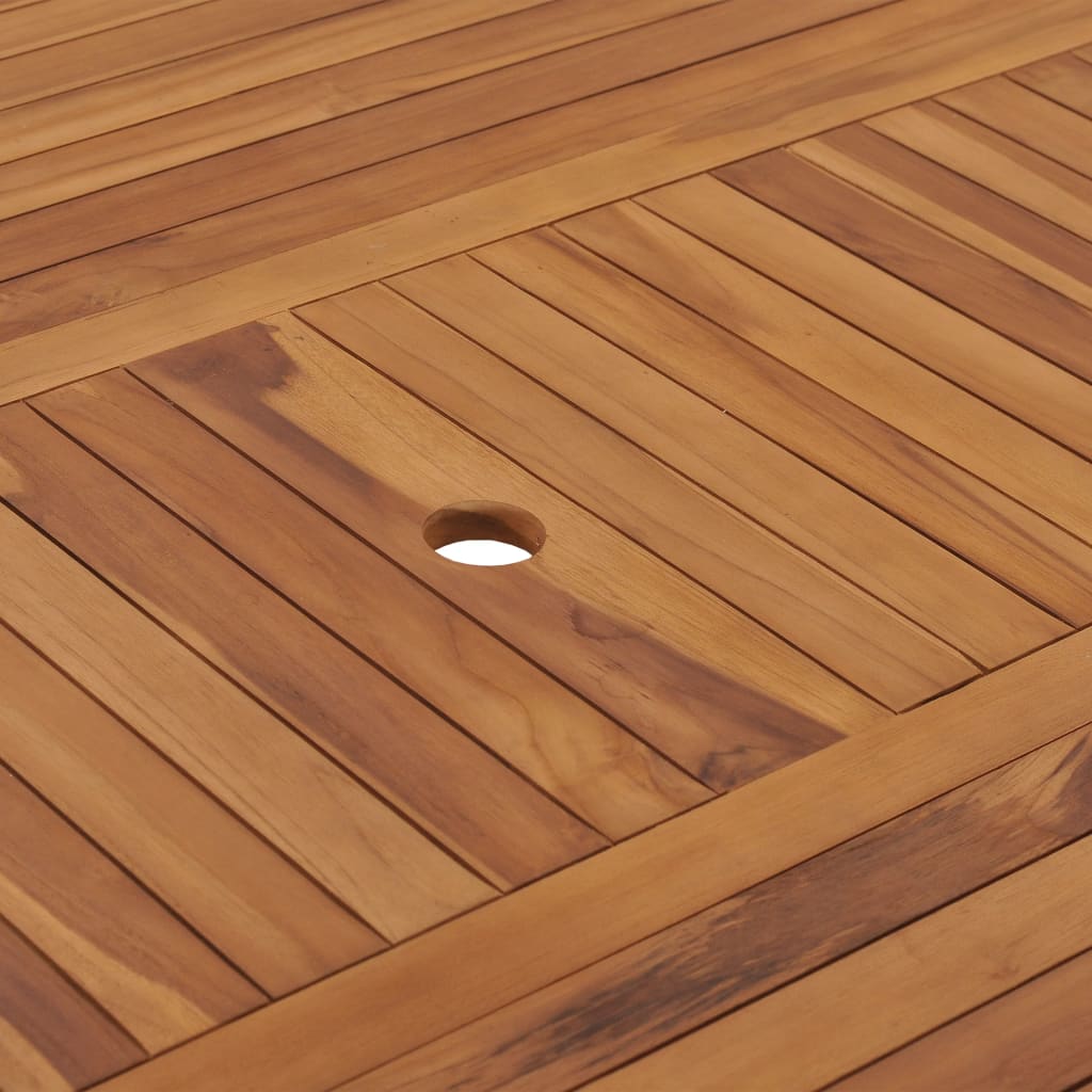 Τραπέζι Κήπου 150 x 150 x 75 εκ. από Μασίφ Ξύλο Teak - Pakobazaar