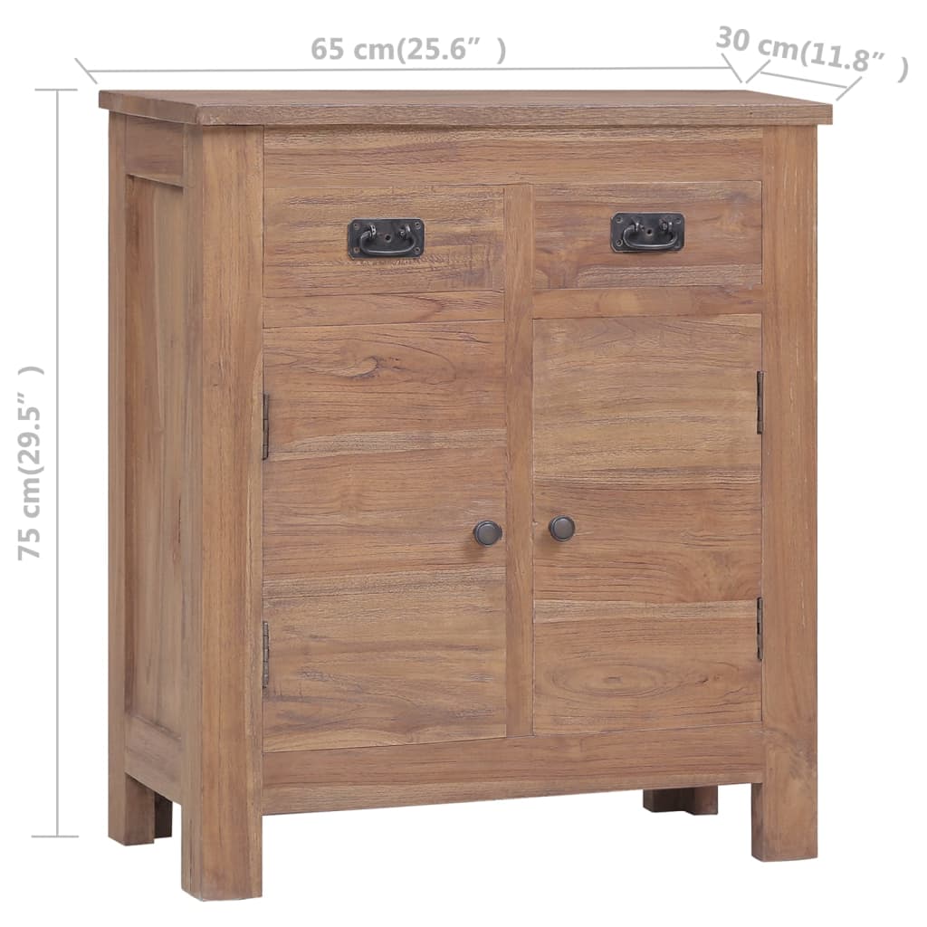 Ντουλάπι με Συρτάρια 65 x 30 x 75 εκ. από Μασίφ Ξύλο Teak - Pakobazaar