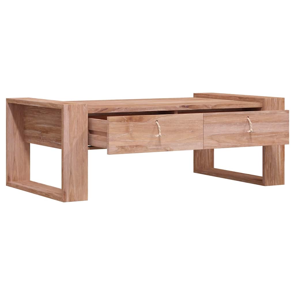 Τραπεζάκι Σαλονιού 110 x 60 x 40 εκ. από Μασίφ Ξύλο Teak - Pakobazaar
