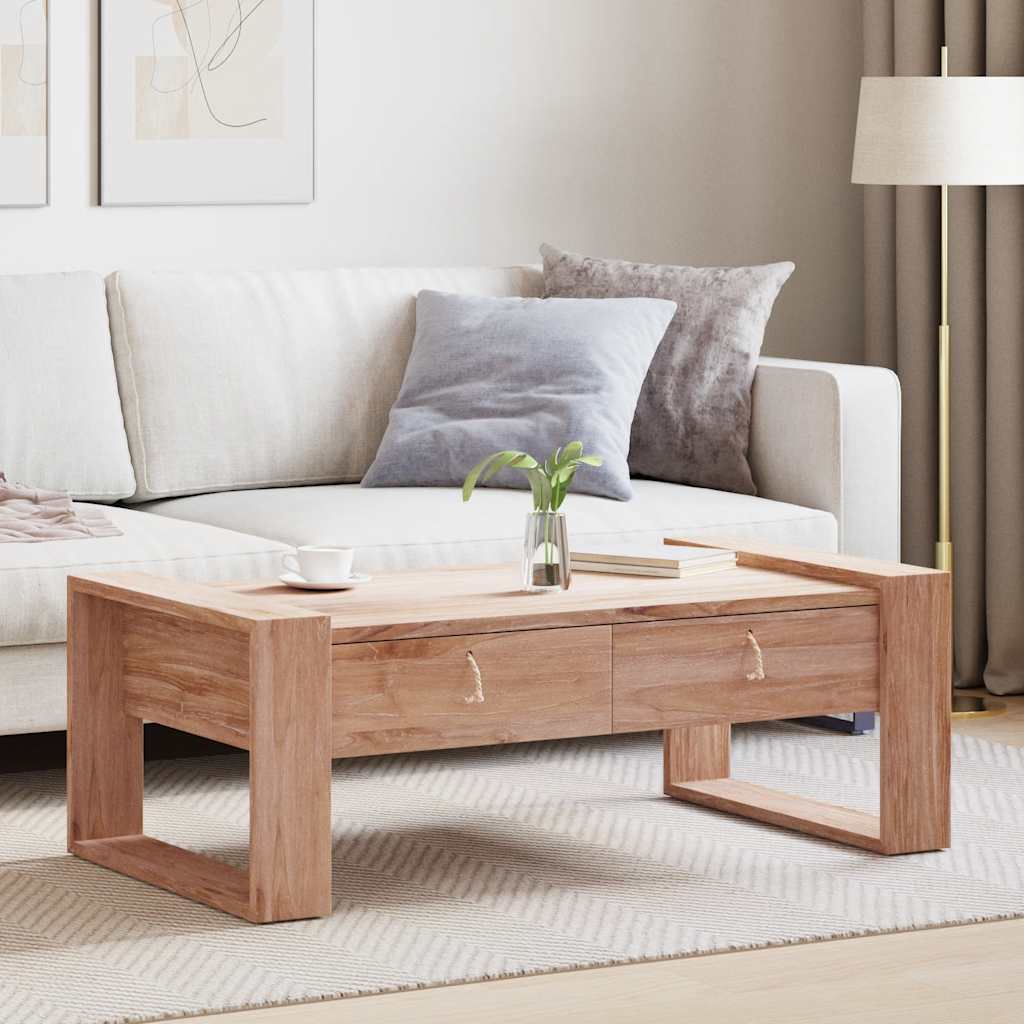 Τραπεζάκι Σαλονιού 110 x 60 x 40 εκ. από Μασίφ Ξύλο Teak - Pakobazaar