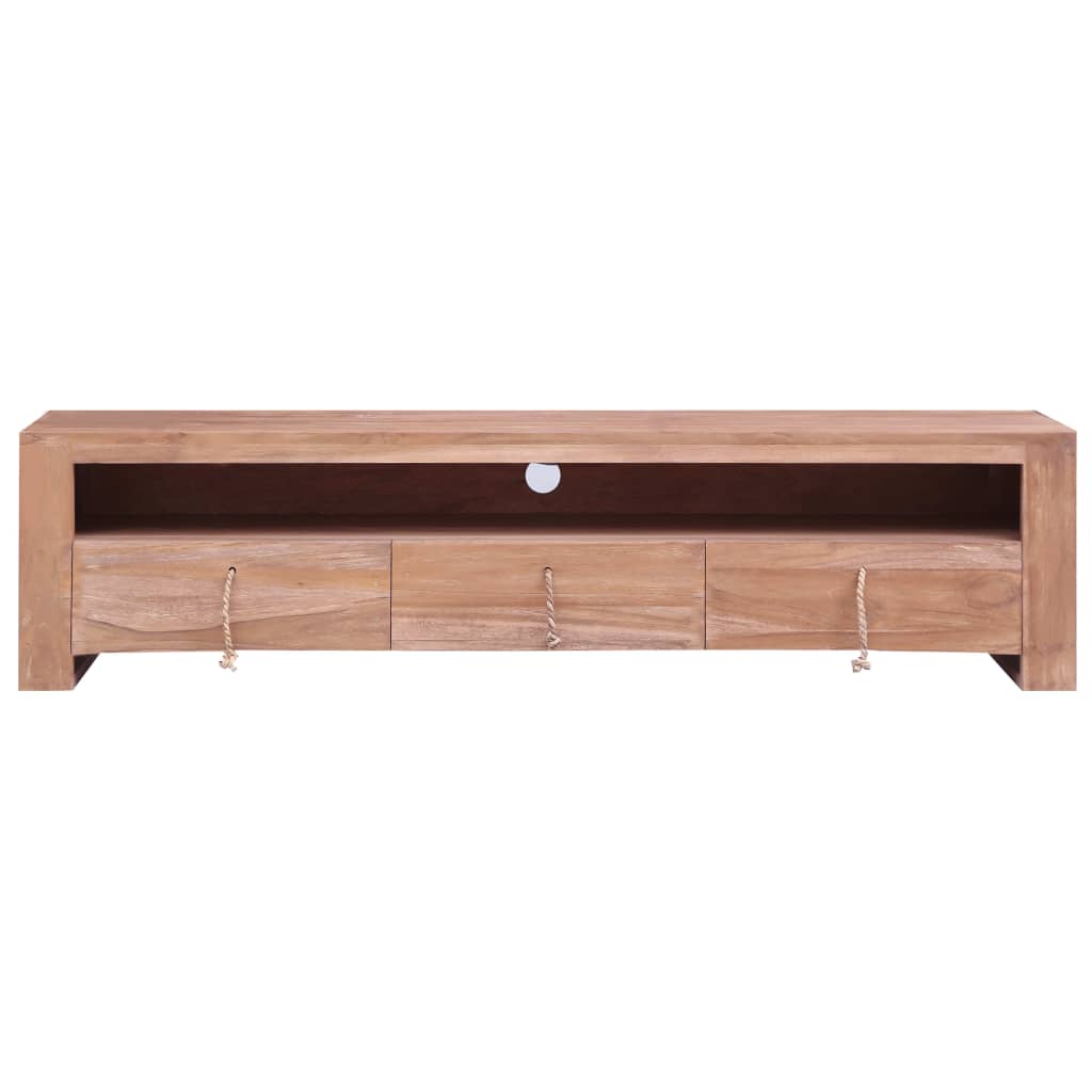 Έπιπλο Τηλεόρασης 140 x 30 x 35 εκ. από Μασίφ Ξύλο Teak