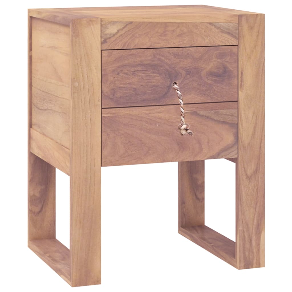Κομοδίνο 40 x 30 x 50 εκ. από Μασίφ Ξύλο Teak - Pakobazaar