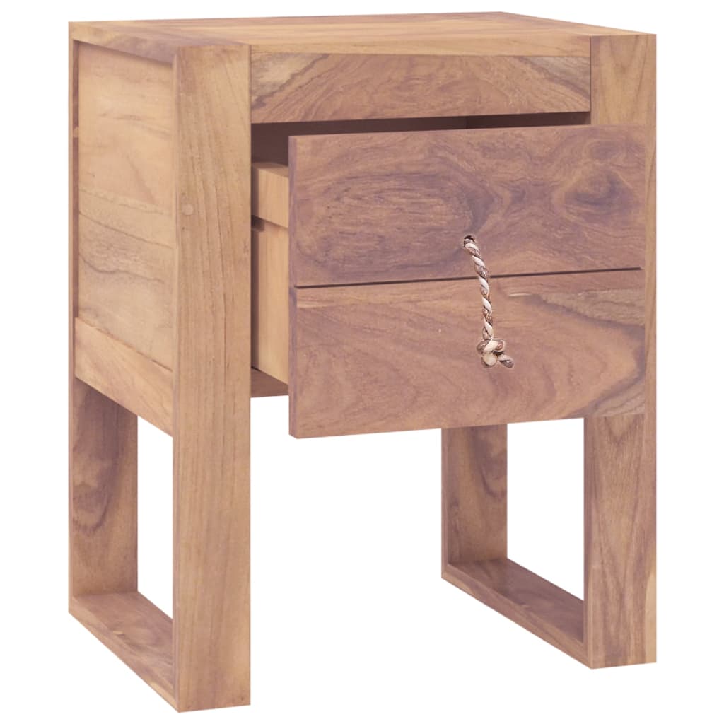 Κομοδίνο 40 x 30 x 50 εκ. από Μασίφ Ξύλο Teak - Pakobazaar
