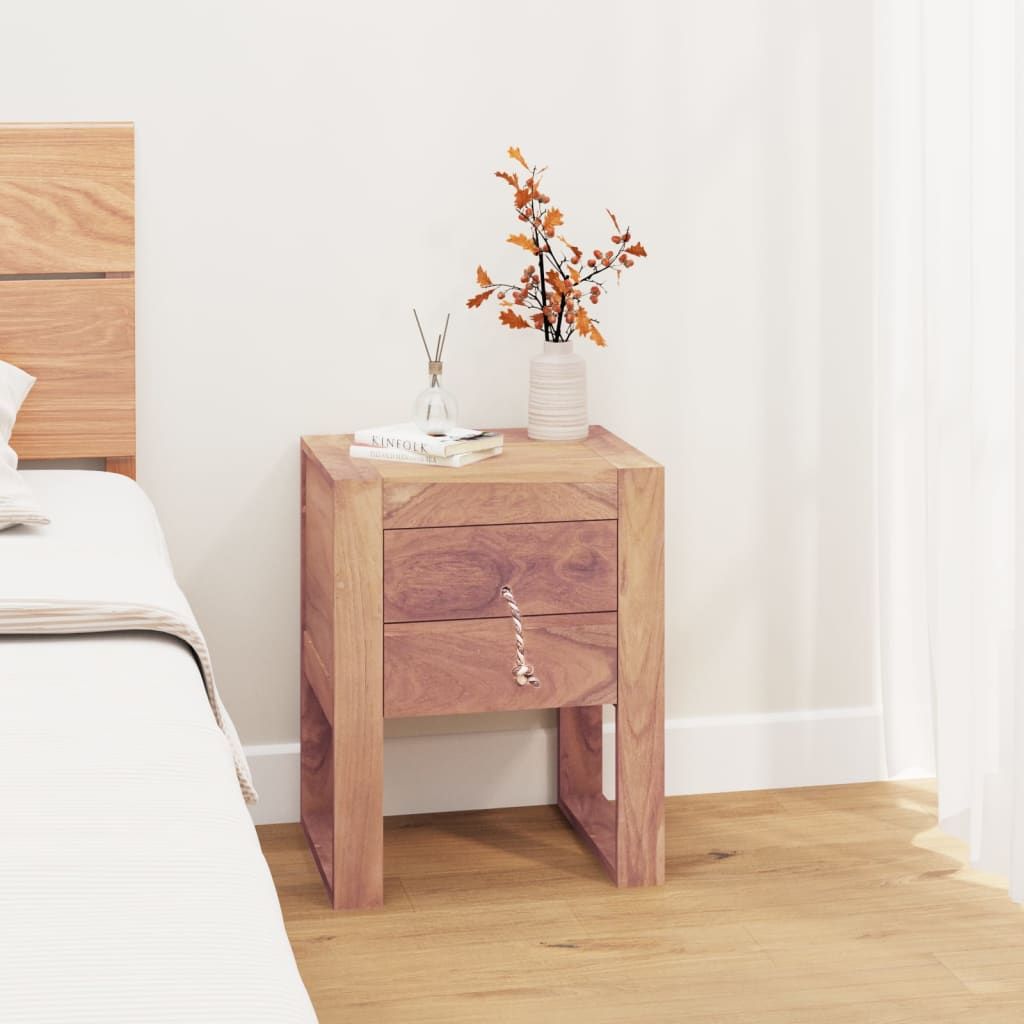 Κομοδίνο 40 x 30 x 50 εκ. από Μασίφ Ξύλο Teak - Pakobazaar