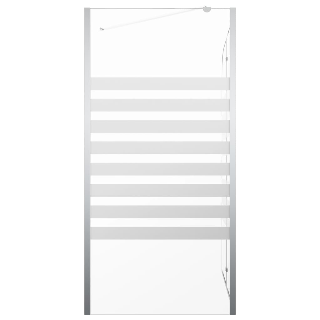 Καμπίνα Μπανιέρας 120x68x130 εκ. Ψημένο Γυαλί Ριγέ - PAKOBAZAAR