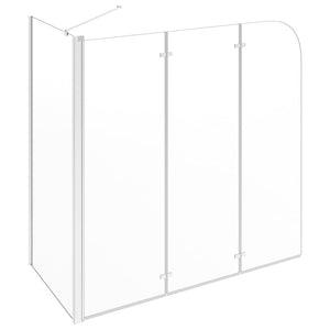 Καμπίνα Μπανιέρας Διαφανής 120 x 69 x 130 εκ. Ψημένο Γυαλί - PAKOBAZAAR