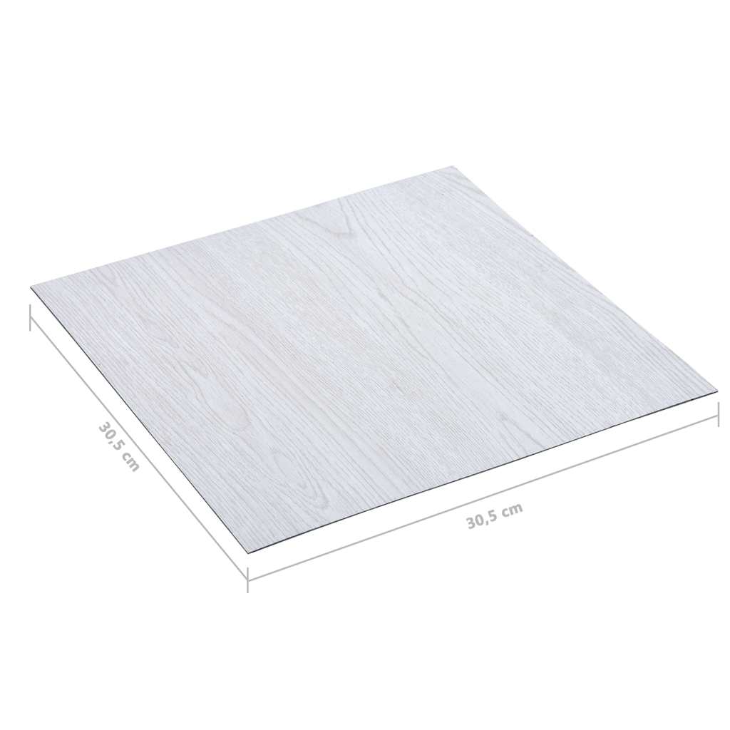 Δάπεδο Αυτοκόλλητο Λευκό 5,11 μ² από PVC
